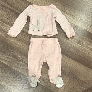 Just One You by Carter’s Pink Baby Outfit with Giraffe Design Size Newborn